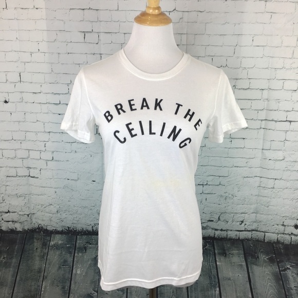 adidas NWT Women's Break The Ceiling T-Shirt Sz S empowerment feminist equality - Picture 1 of 9